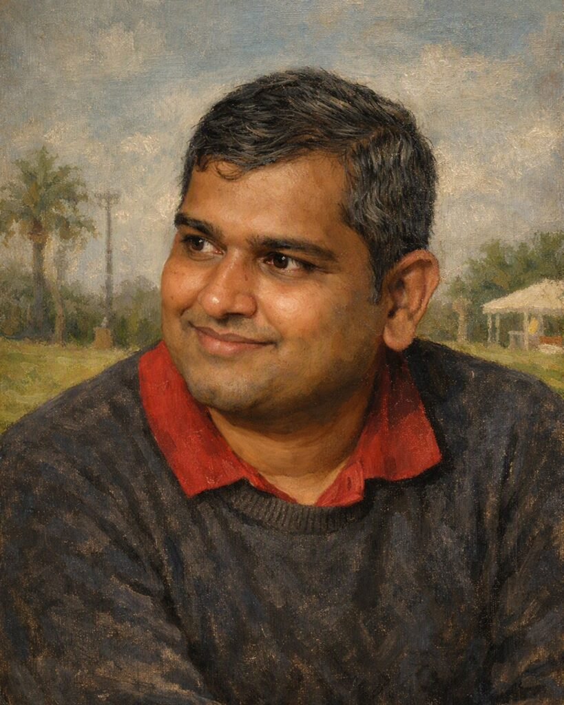 Portrait of Penman Blue, the author
